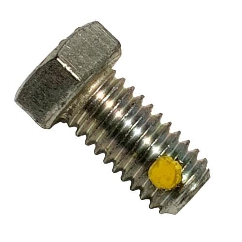 5C3834W/NP 3/8"-16 X 3/4" Hex Cap Screw, Grade 5 (SAE J429), Coarse, w/Nylon Pellet, Zinc